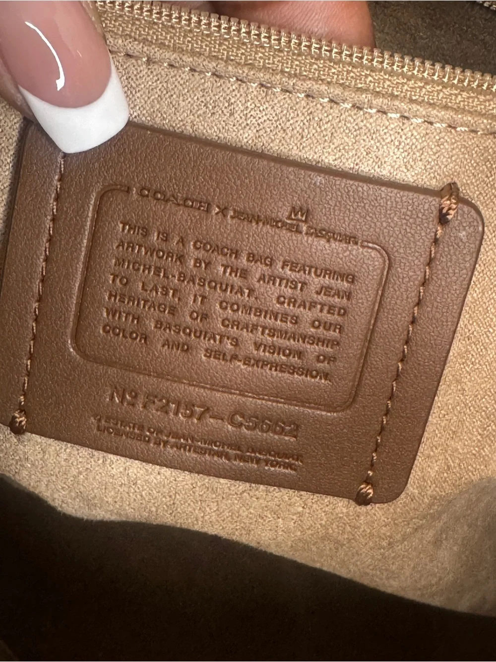 Coach pebble leather